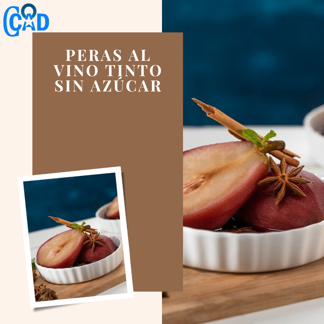 NUESTRA COCINA. PERAS AL VINO TINTO SIN AZÚCAR
