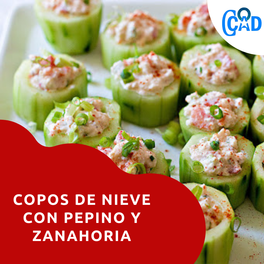 Nuestra cocina. Copos de Nieve con Pepino y Zanahoria