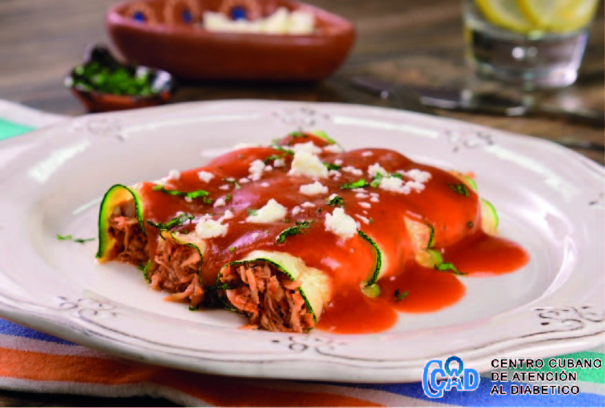 Nuestra cocina. Enchiladas de calabaza con pollo