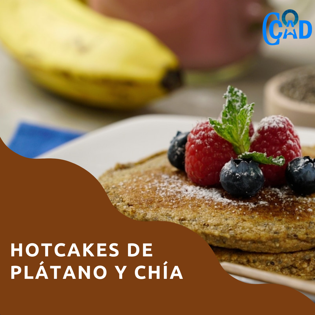 Nuestra cocina. Hotcakes de plátano y chía