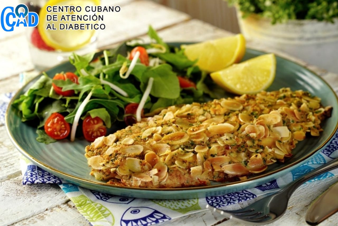 Nuestra cocina. Pescado empanizado con almendras