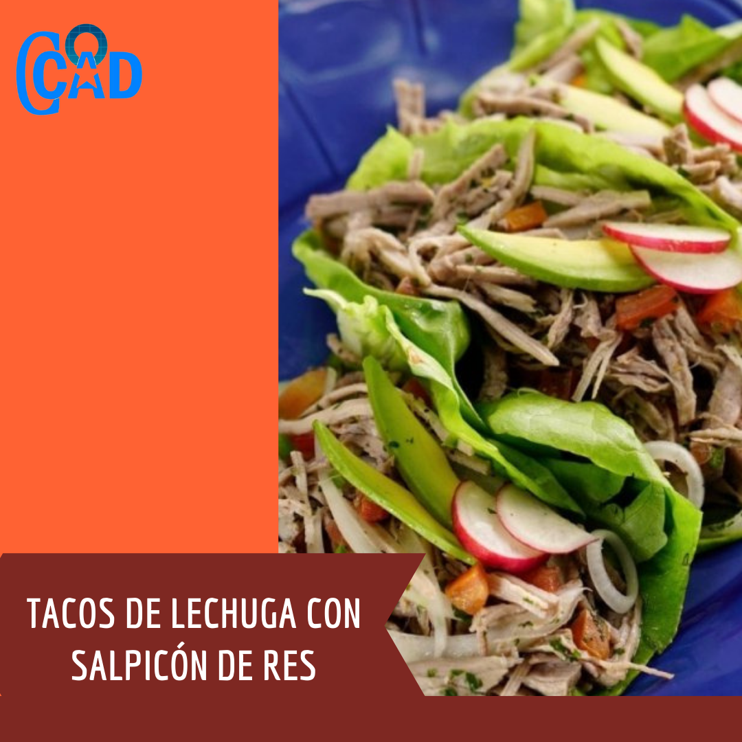 Nuestra cocina. Tacos de lechuga con salpicón de res