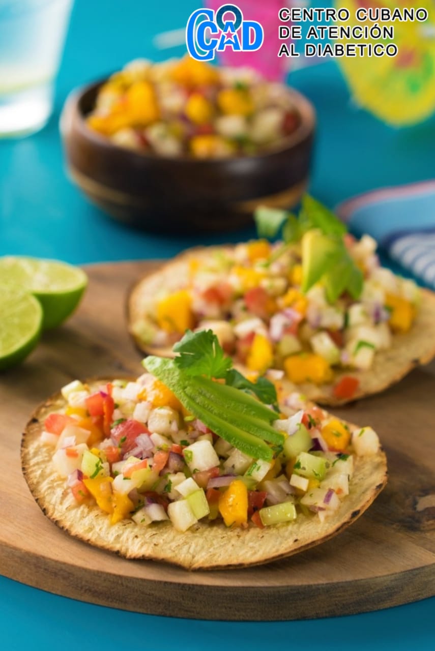Nuestra cocina. Tostadas de ceviche de jícama